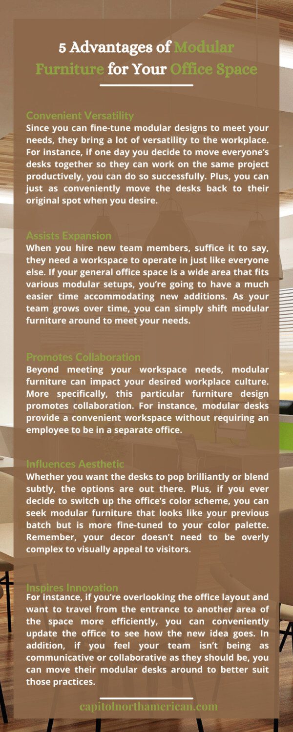 5 Advantages of Modular Furniture for Your Office Space