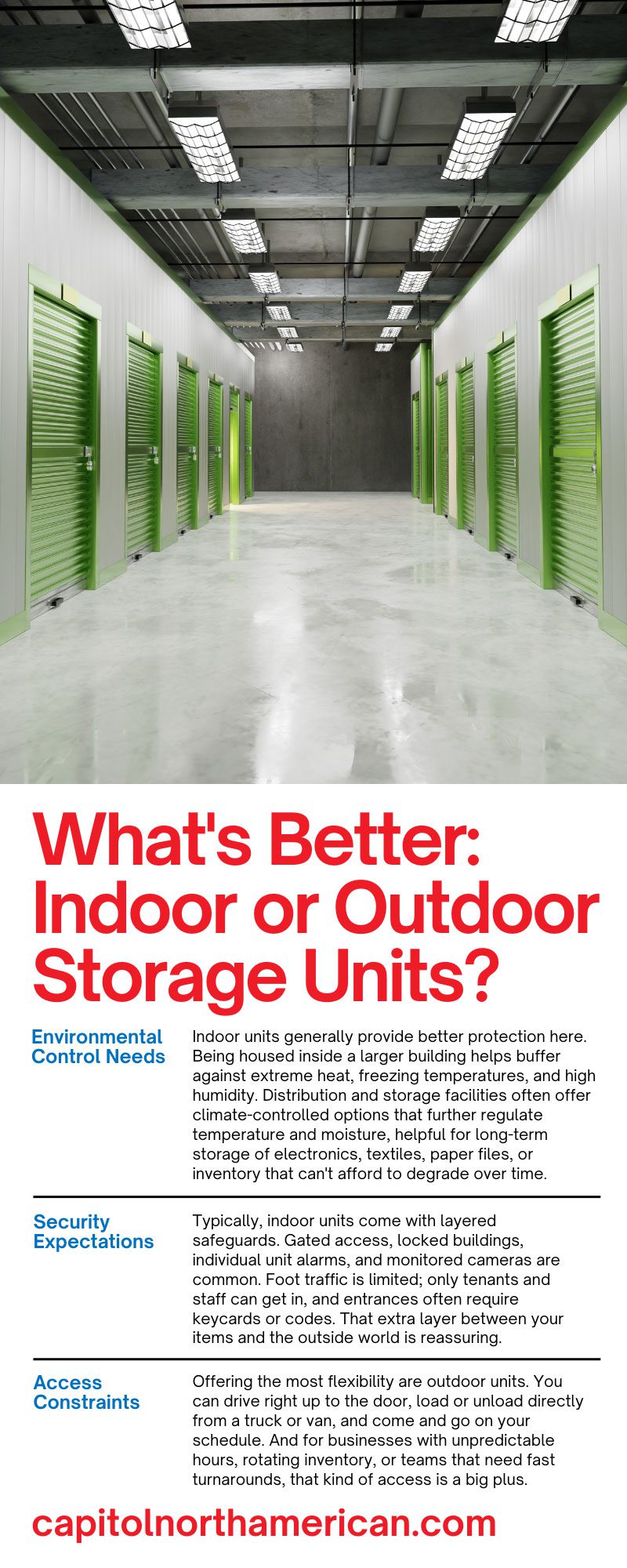 What's Better: Indoor or Outdoor Storage Units?